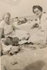 Celia & Elsie Waukegan Beach 1940s