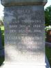 Elijah Simmons, 1st wife Sally Lowry, 2nd wife Amoret E.Shaw Headstone - Lake Mound Cemetery, Zion, IL