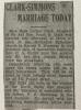 Elsie Clark & Roscoe Simmons wedding