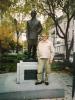 Loren A. Simmons at Adelard Godbout Statue, Quebec - 2009