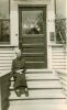 Tarcil Mador Goodbout, sitting on the steps of the home she shared with Celia & Loren Thomas Simmons Tarcil Mador Goodbout, sitting on the steps of the home she shared with Celia & Loren Thomas Simmons